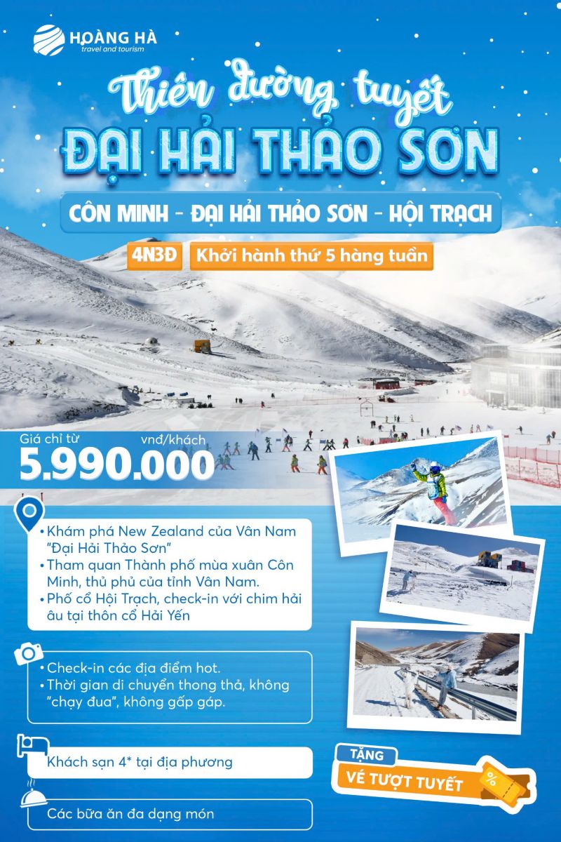 HÀ KHẨU - CÔN MINH - ĐẠI HẢI THẢO SƠN - HỘI TRẠCH